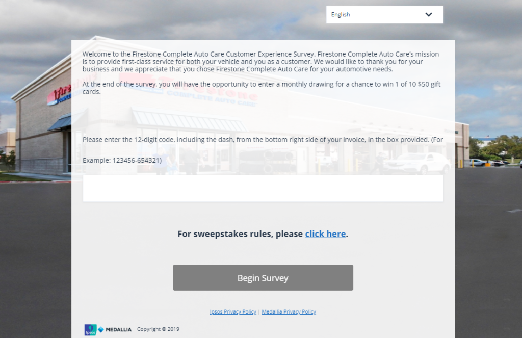 Firestone Complete Auto Care Survey